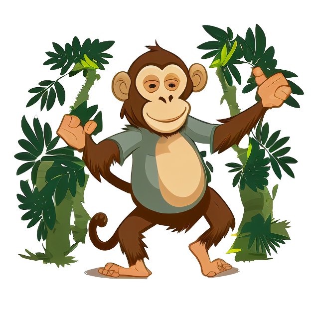 Happy Monkey T-Shirt (Von Creator hochgeladen)