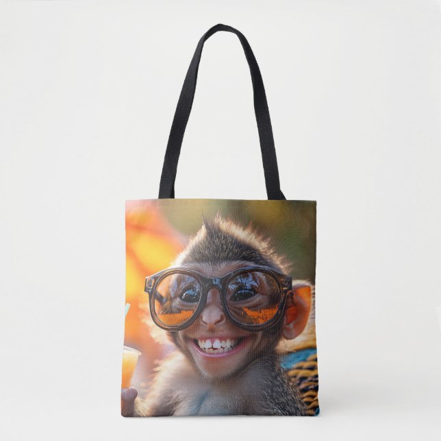 Happy Monkey Tasche (Vorderseite)