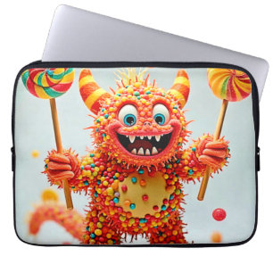Happy Monster Candy Delight Design Laptopschutzhülle