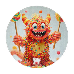 Happy Monster Candy Delight Design Schneidebrett