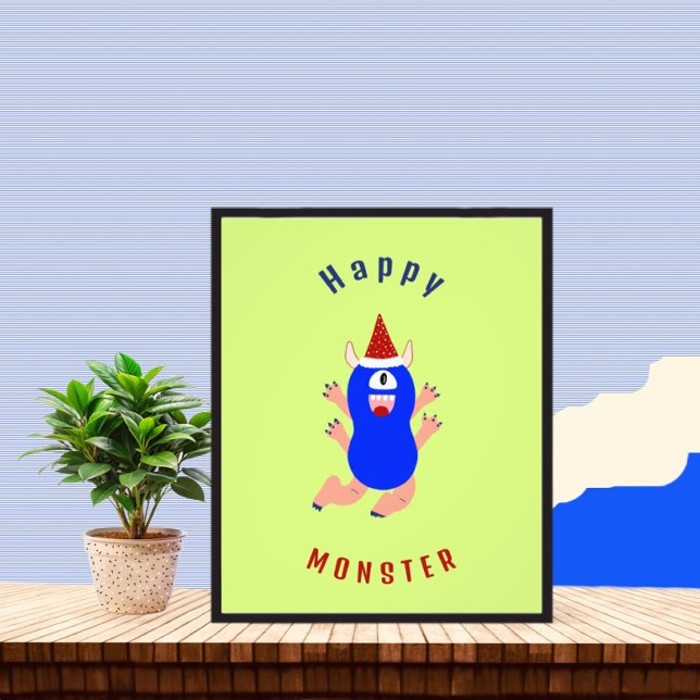 Happy Monster Fotodruck (Von Creator hochgeladen)