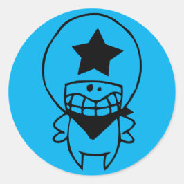 HAPPY MONSTER KUSTOMIZABLE-Aufkleber Runder Aufkleber