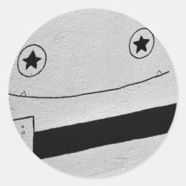 HAPPY MONSTER KUSTOMIZABLE-Aufkleber Runder Aufkleber