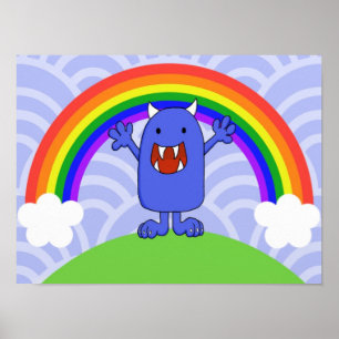 Happy Monster Poster