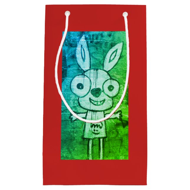 HAPPY MONSTER RABBIT-Geschenktasche Kleine Geschenktüte (Vorderseite)