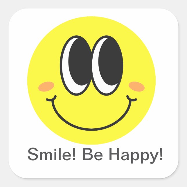 Happy Mood Smiley Sticker Pack 3"x3" (Devant)
