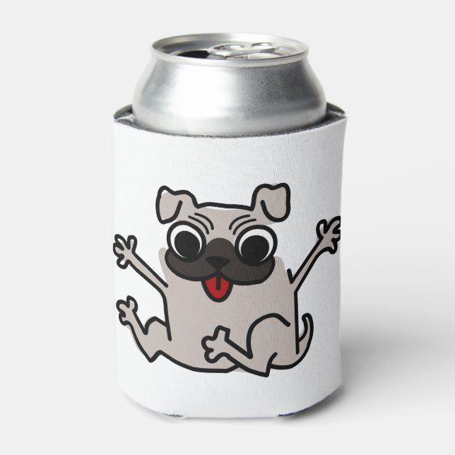 Happy Mops Dosenkühler (Kanne Vorderseite)