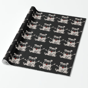 Happy Mops Geschenkpapier