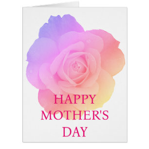 Happy Mother Day Custom Floral Pink Rose Niedlich