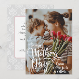 Happy Mother Day Custom Foto and Text Karte