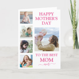 Happy Mother Day Family Foto Collage Karte