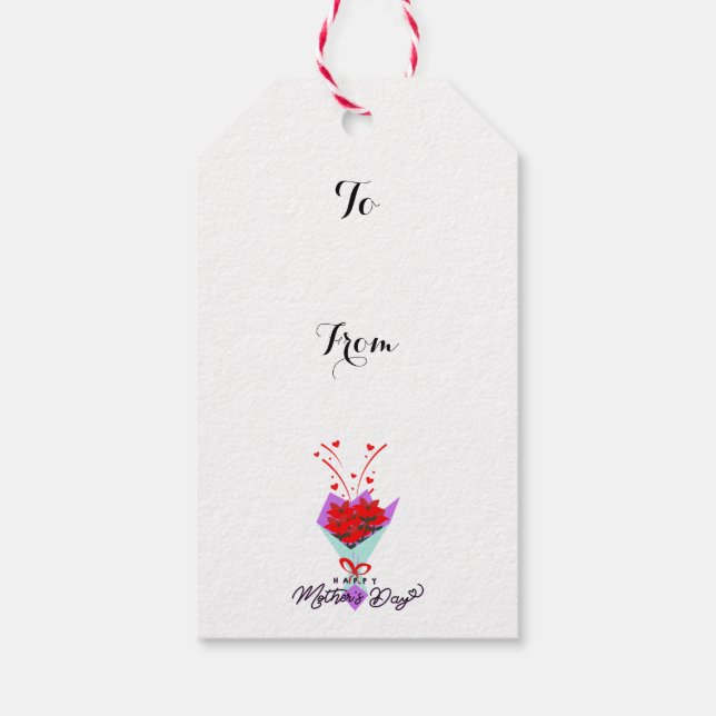 HAPPY MOTHER DAY GIFT GESCHENKANHÄNGER (Rückseite)