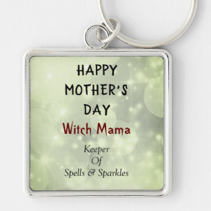 Happy Mother Day Hexe Mama Design Schlüsselanhänger