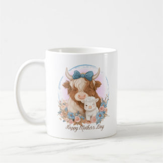 Happy Mother Day Highland Kuh Kaffeetasse