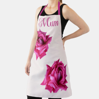 Happy Mother Day hübsche heiß rosa Rose Blumenspas Schürze
