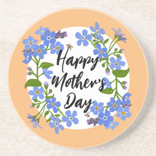 Happy Mother Day hübscher Blumengeschenk Untersetz Getränkeuntersetzer