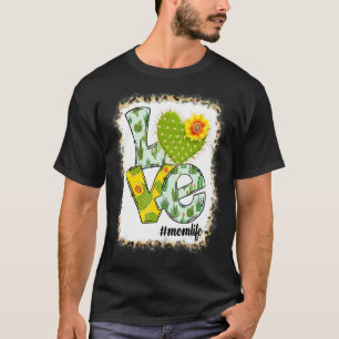Happy Mother Day Liebe Mama Leben Kaktus Blume Wom T-Shirt