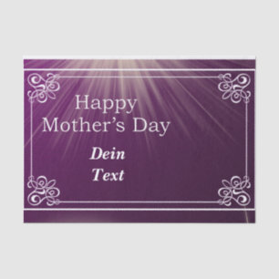 Happy Mother Day,lila Hintergrund mit Rat Ban Seidenpapier