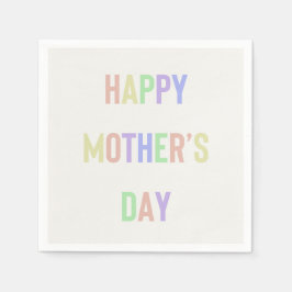 Happy Mother Day Napkin Serviette