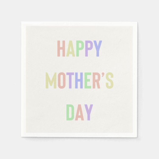 Happy Mother Day Napkin Serviette (Vorderseite)