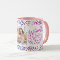 Happy Mother Day niedliche Aquarellfarben leuchten
