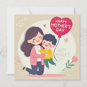 Happy Mother Day Print Design Einladung