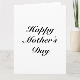 Happy Mother Day Schwarz-weiße Skriptchie Karte