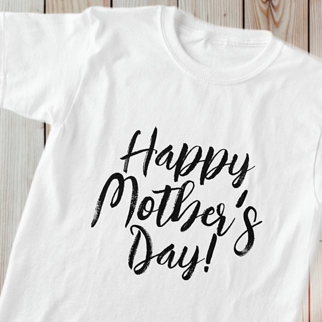 Happy Mother Day Simple Modern Typografy T-Shirt (Von Creator hochgeladen)