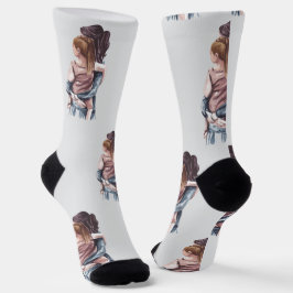 Happy Mother Day Socken