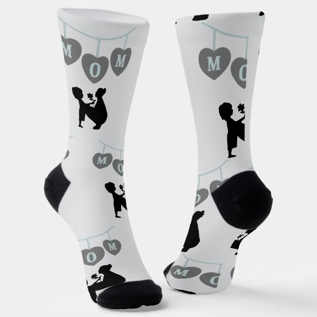 Happy Mother Day  Socken (Gewinkelt)