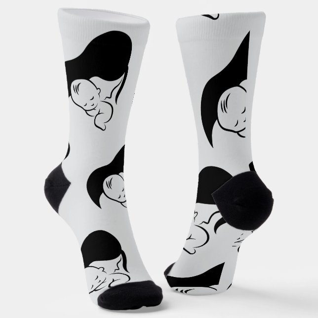 Happy Mother Day  Socken (Gewinkelt)