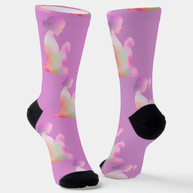Happy Mother Day  Socken (Gewinkelt)