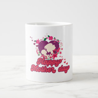 Happy mother day Trendy Design Jumbo-Tasse
