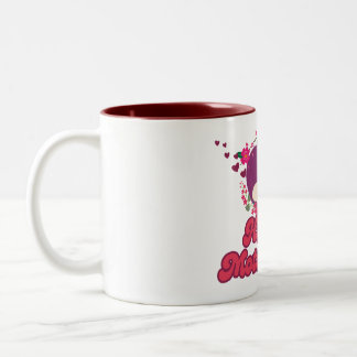 Happy mother day Trendy Design Zweifarbige Tasse
