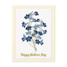 Happy Mother Day Vintag Blue Bells Blume