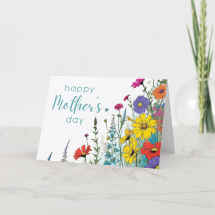 Happy Mother Day Vintag Wildblume Garden Dankeskarte