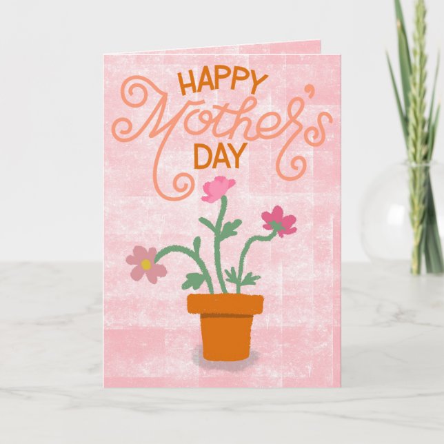 Happy Mother’s Day – Bright Floral Abstract Karte (Vorderseite)