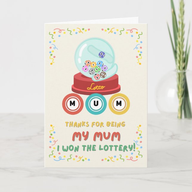 Happy Mother-Tageskarte Dankeskarte (Vorderseite)
