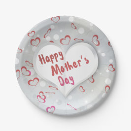 Happy Mother's Day 3D Paper Heart Pappteller