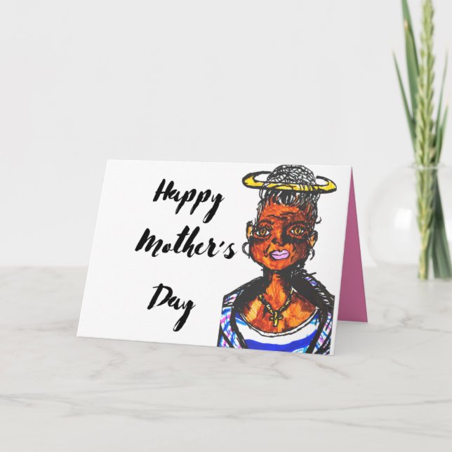 Happy Mother's Day Angel Karte (Vorderseite)