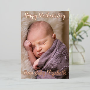 Happy Mother's Day Baby Ankündigung
