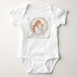 Happy Mother's Day Baby Bodysuit - Zender Liebe De Strampler