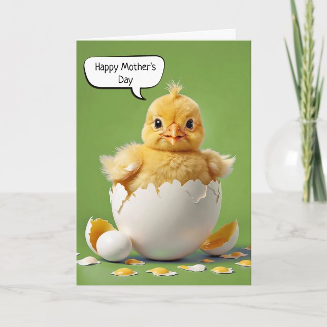 Happy Mother's Day Baby Chick Karte (Vorderseite)