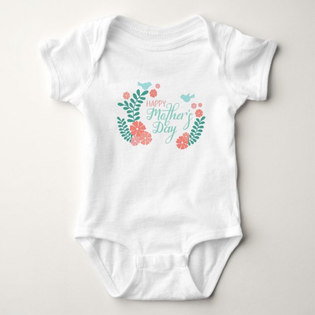 Happy mother's day baby strampler (Vorderseite)