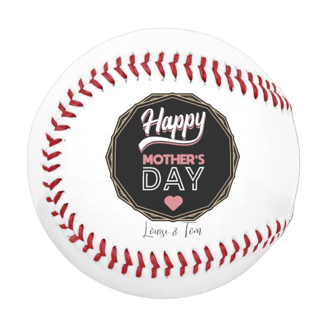 Happy Mother's Day Baseball (Vorderseite Links)