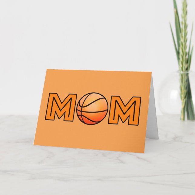 Happy Mother's Day Basketball Mama Karte (Vorderseite)