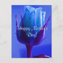 Happy Mother's Day Blue Rose Postkarte