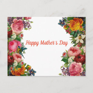 Happy Mother's Day Blume Bouquet Postkarte