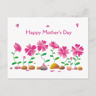 Happy Mother's day Blume Daisies Pink Postkarte