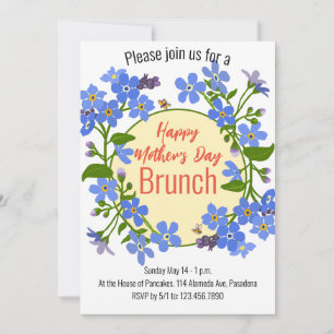 Happy Mother's Day Brunch Blumenladen Einladung